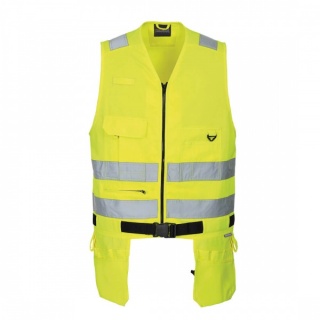 Portwest KS63 Hi-Vis Toolvest Shell Fabric : Kingsmill: 65% Polyester, 35% Cotton 245g